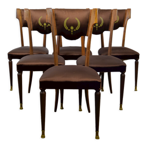 6 chaises, années 50,