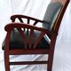 Paire de fauteuils style colonial bois et cuir de chèvre