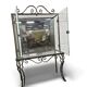 Vintage glass display case / shelf / rack