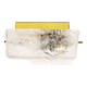 Medium sized brass and muranoglass flush mount light by Hillebrand