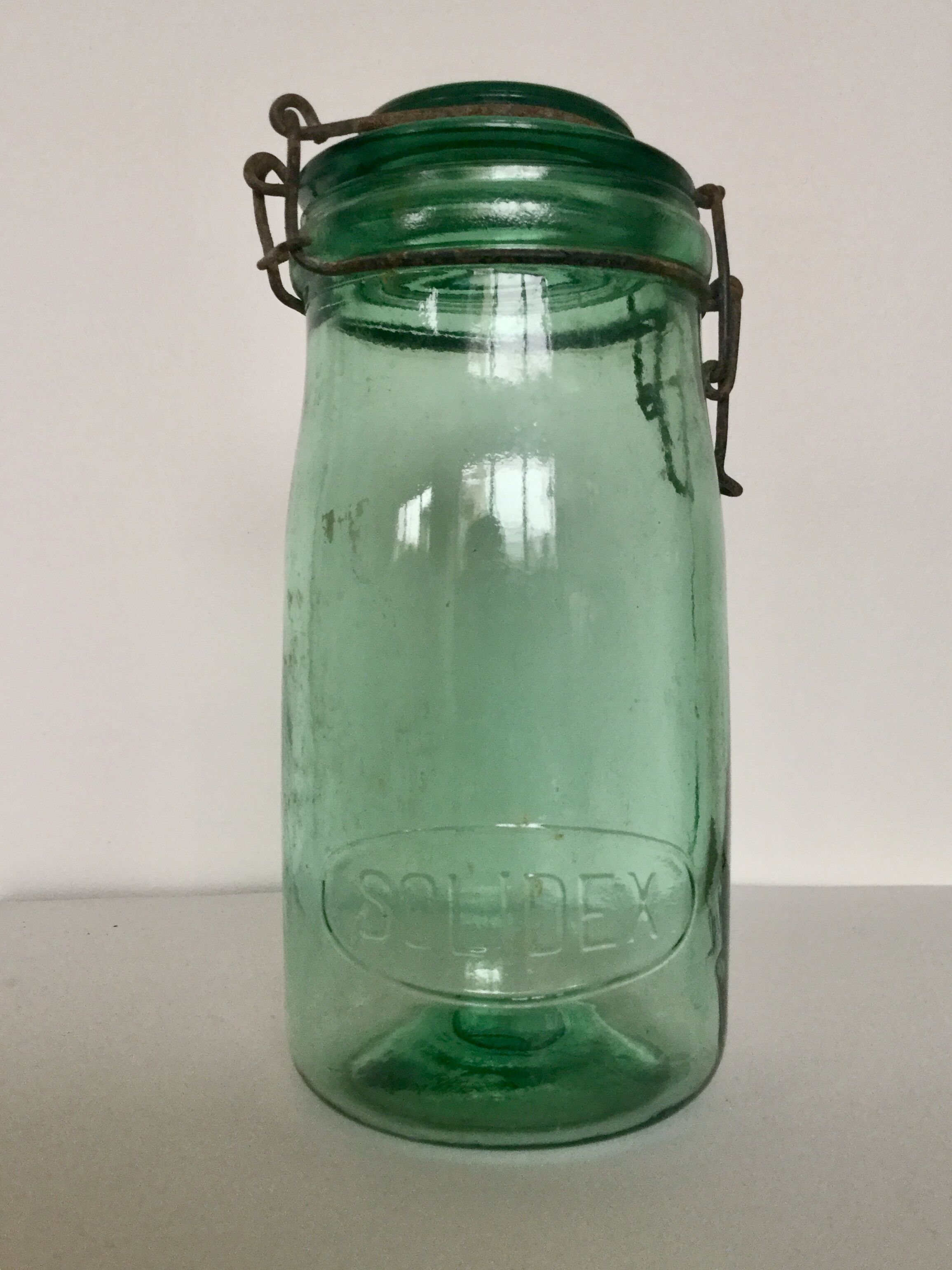 "Solidex" jar in thick glass