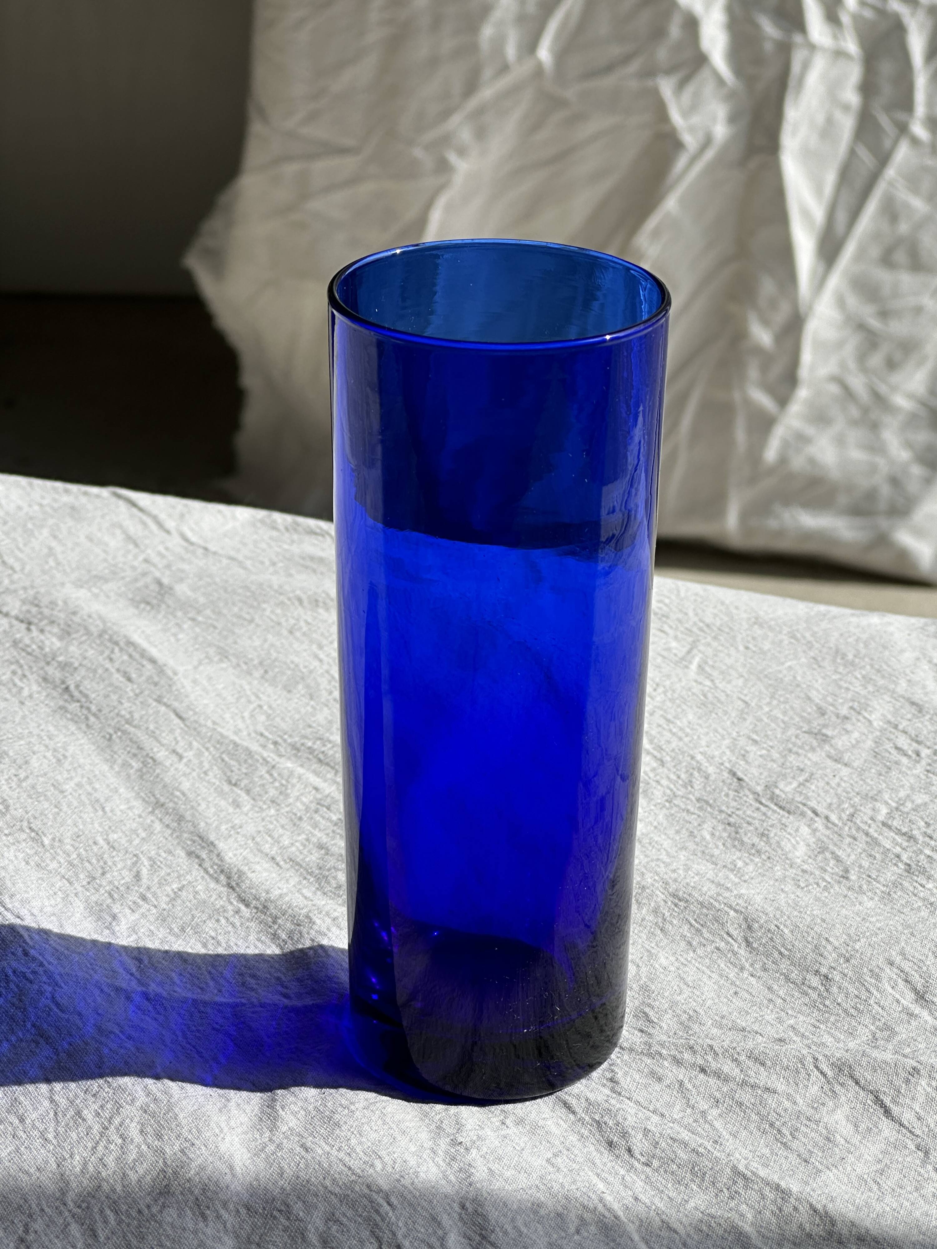 6 colored orangeade glasses