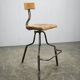 1940s Czechoslovak Industrial Height Adjustable Swivel Workshop Chair