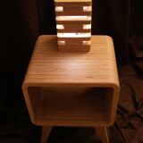 Bedside table with lamp