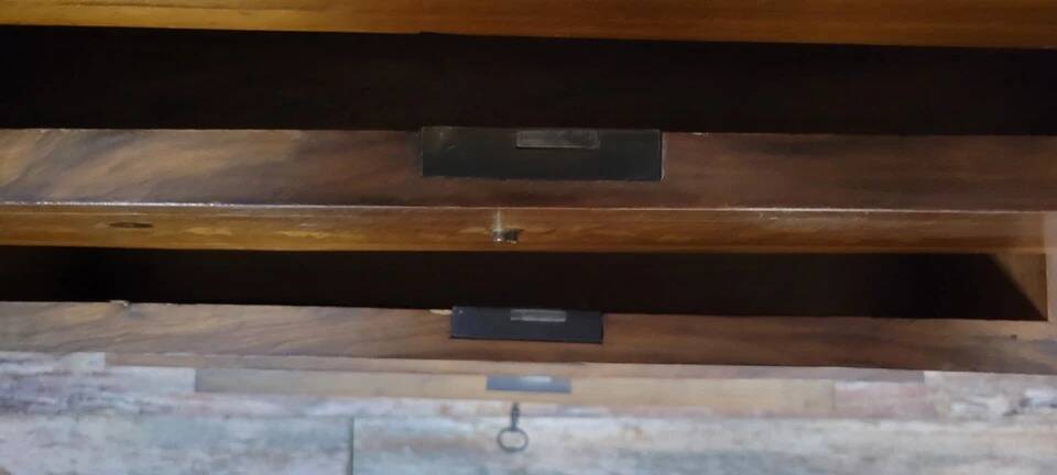 Napoleon III period secretary in precious wood marquetry circa 1850