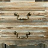 Old solid wood sideboard, restyled and chalk-washed