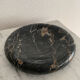 GM vintage black marble round ashtray