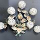 Vintage floral wall lamp by Hans Kögl, 1970s