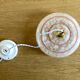 Vintage lampshade suspension and porcelain rosette