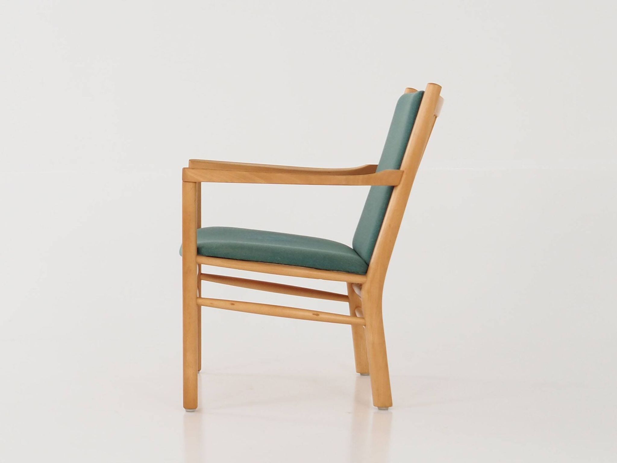 Beech armchair, Danish design, 1970s, designer: Erik Ole Jørgensen, manufacture: Tarm Stole & Møbelf