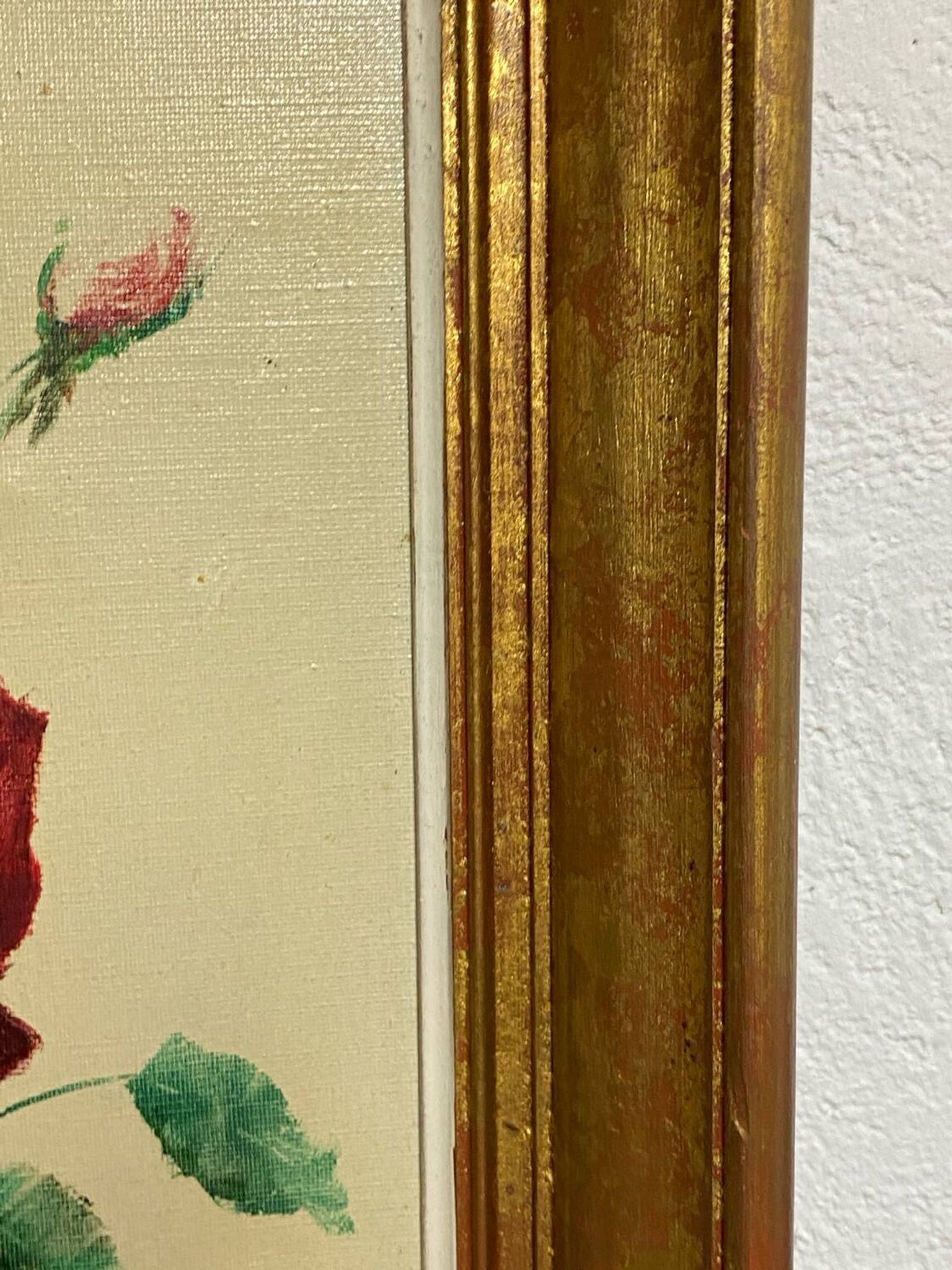 Huile sur toile, nature morte, F.Rembert
