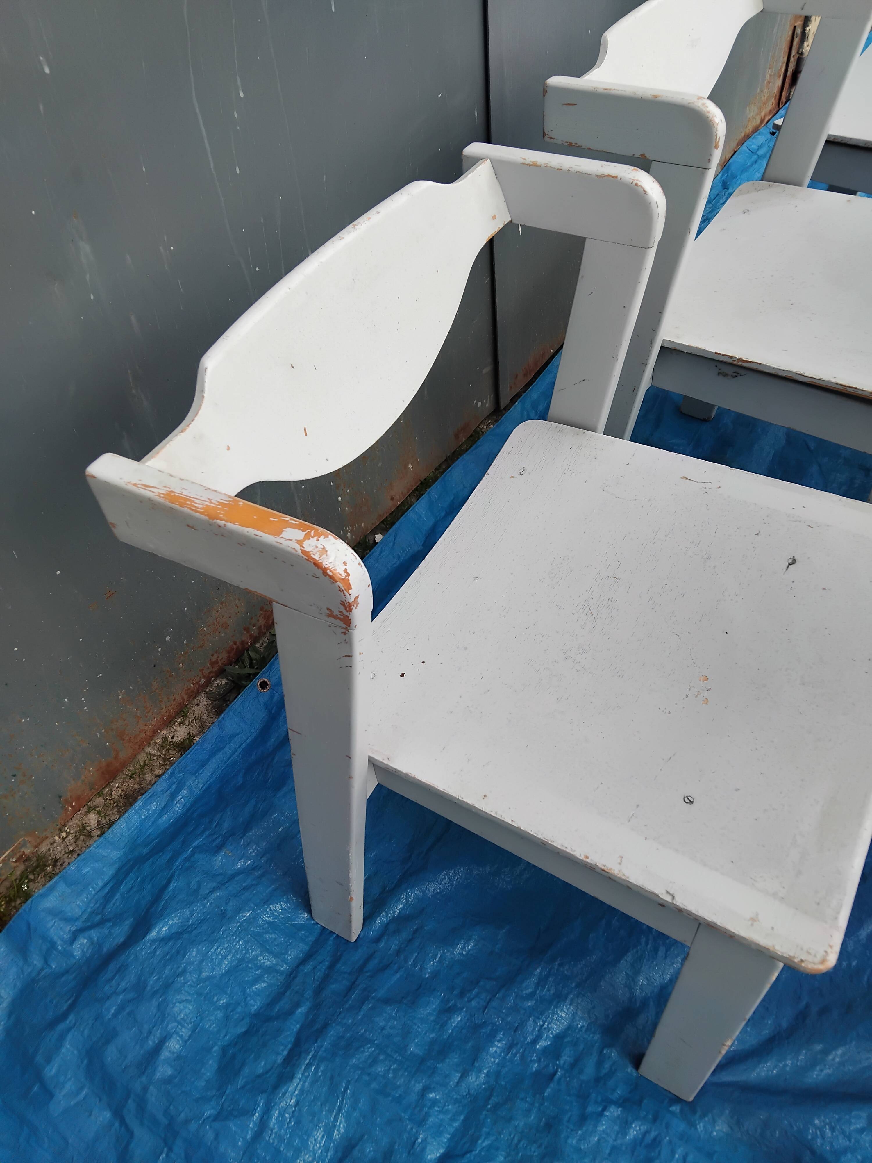 Set of 6 vintage designer chairs