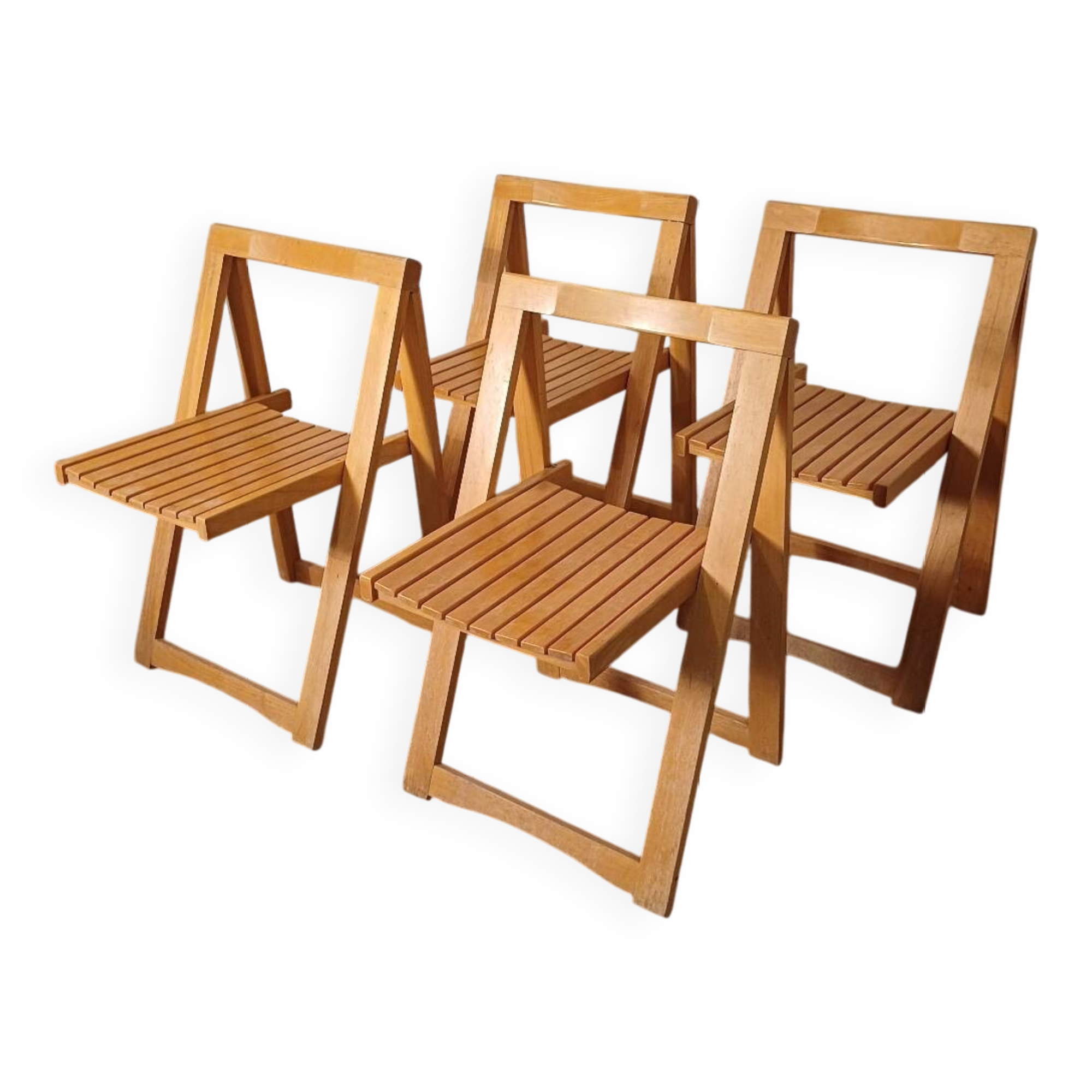 Designer folding wooden chairs