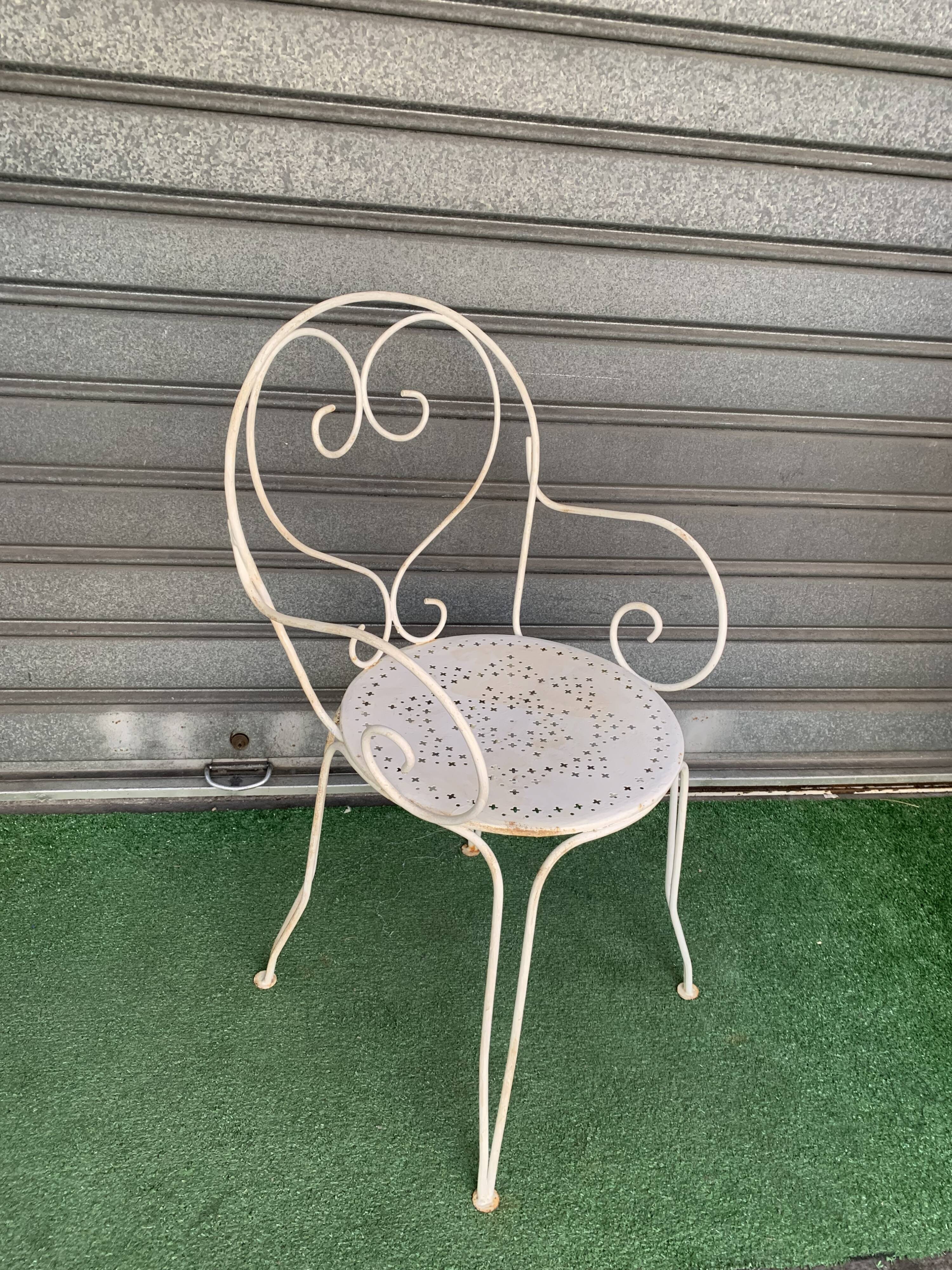 Wrought iron garden set 1960s