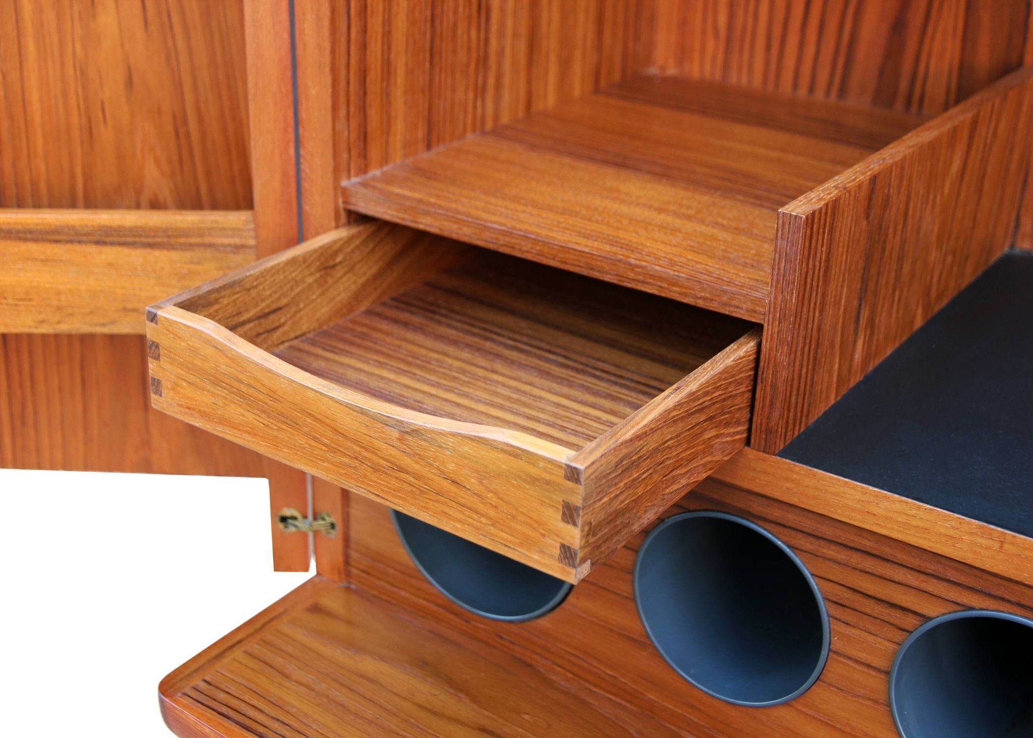 Danish teak bar cabinet by Illum Wikkelsø for CFC Silkeborg, 1960s.