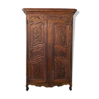 Armoire provençale, époque Louis XV, XVIIIème siècle