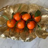 Solid brass fruit bowl