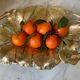 Solid brass fruit bowl