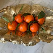 Solid brass fruit bowl