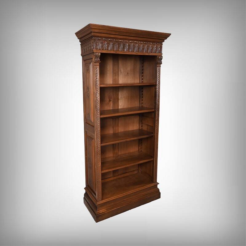 Small Walnut Library – Early 20th Century