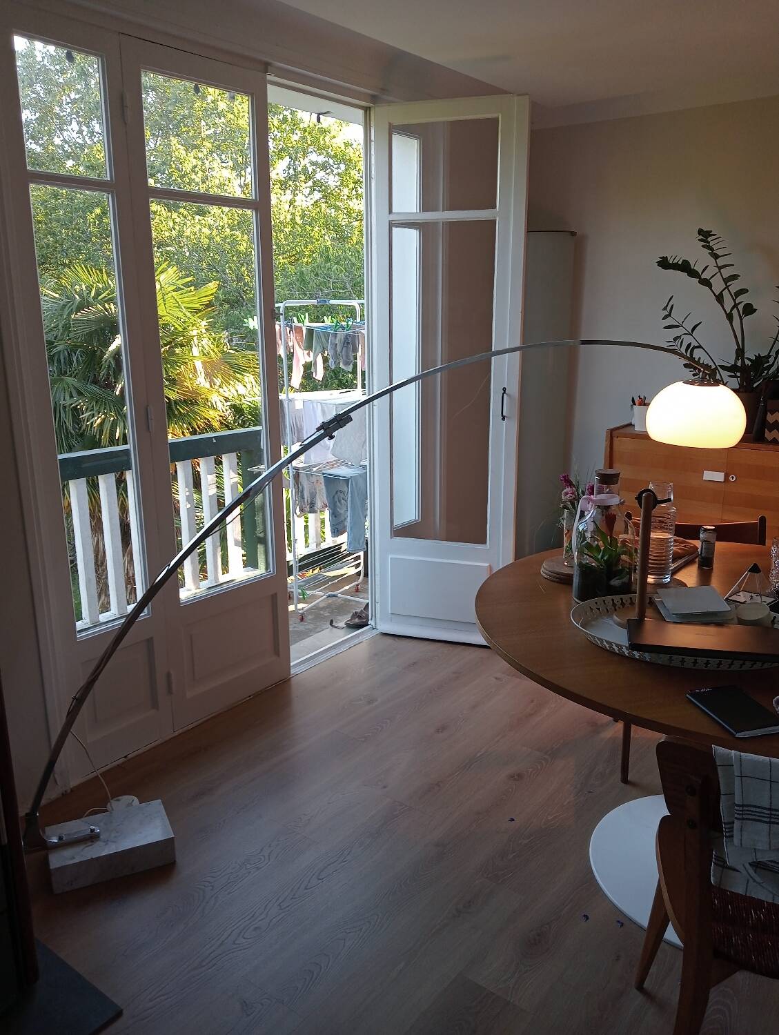 Reggiani 70s arc floor lamp