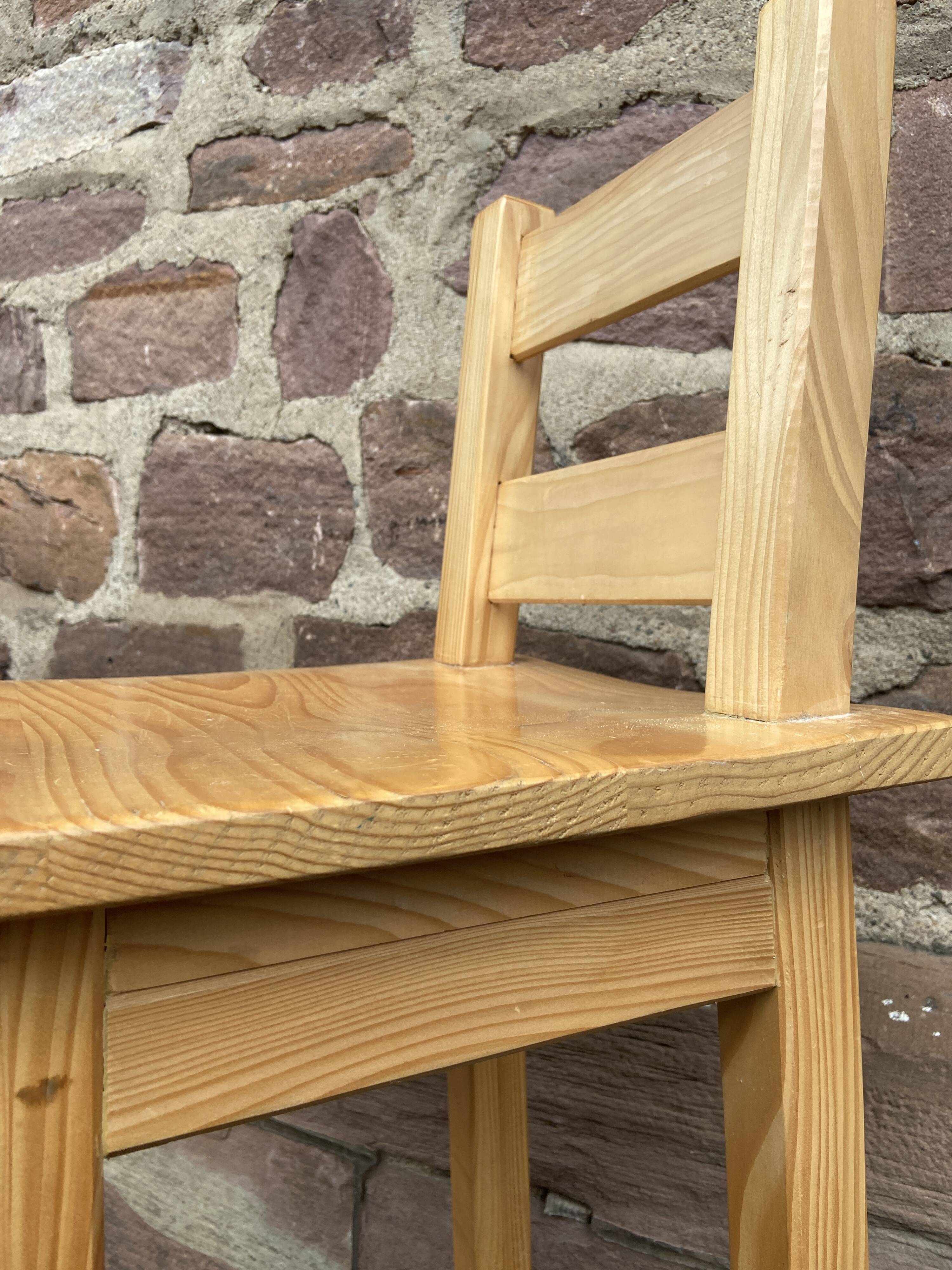 3 scandinavian design bar stools vintage pine