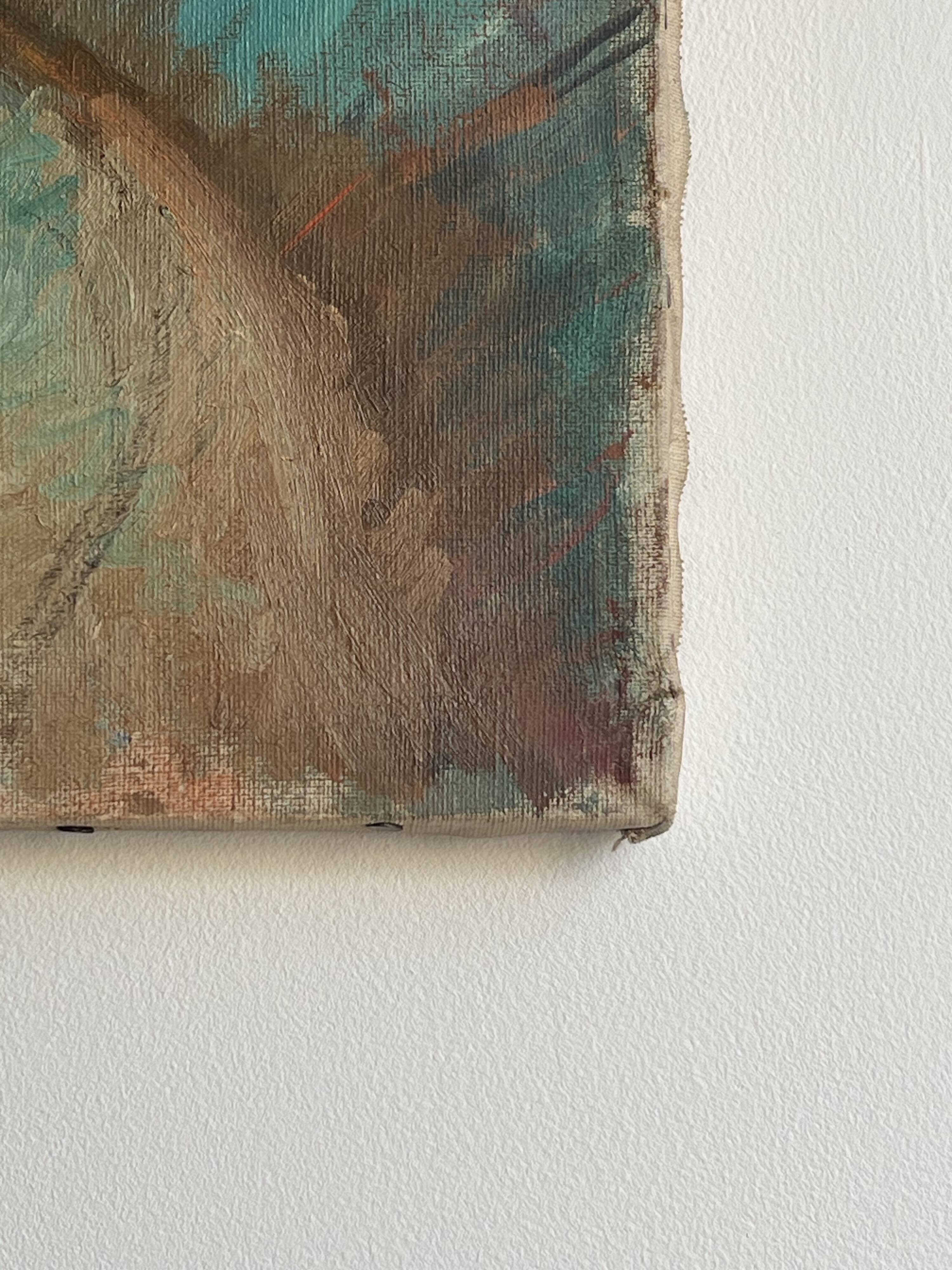 Portrait of a young woman by Gil d'Arvoy. 1950. Oil on canvas