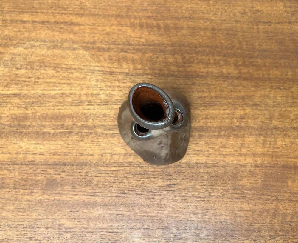 Organic studio pottery vase in mid-century style by Montanus & Remy, Germany, 1960s.