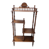 Meubles anciens en noyer à plusieurs niveaux, fin du XIXe siècle