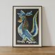 Original hand-signed lithograph, Jean Lurçat, "Stylized Rooster", 1953