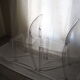 Pair of stackable chairs Victoria Ghost by Philippe Starck, Kartell