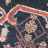 Tapis ancien persan Bakhtiar style savonnerie fait main - 137x265 cm