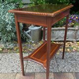 Inlaid console side table