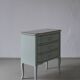 Commode suédoise peinte avec miroir | Années 1940