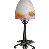 Lampe d'époque art deco signé Muller Freres