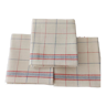 3 antique linen tea towels