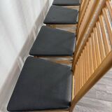 Ladder Back Dining Chairs, Italy, 1980, Set of 4