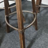 Quatre tabourets de bar espagnols vintage