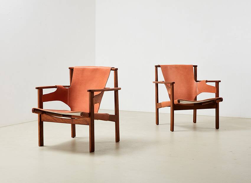 Carl-Axel Acking Pair of Trienna Lounge Chairs for Nordiska Kompaniet 1957