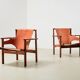 Carl-Axel Acking Pair of Trienna Lounge Chairs for Nordiska Kompaniet 1957