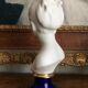 Bust with blue enamelled base