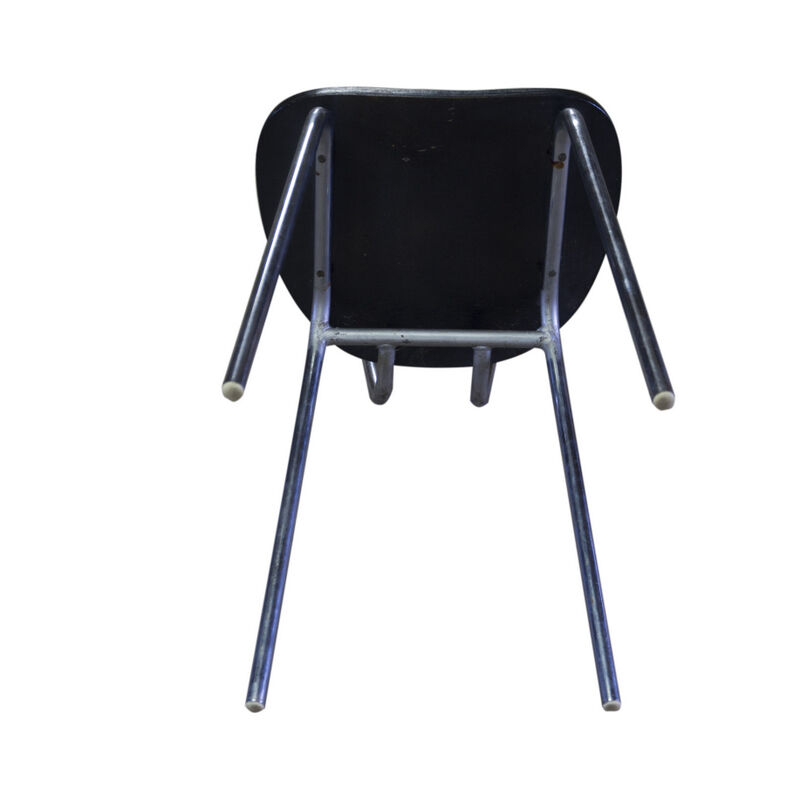 Ensemble de quatre chaises en formica coloré années 60