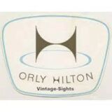 Pair of Loewy wall lights for Hilton, brass and Perspex, France 1965