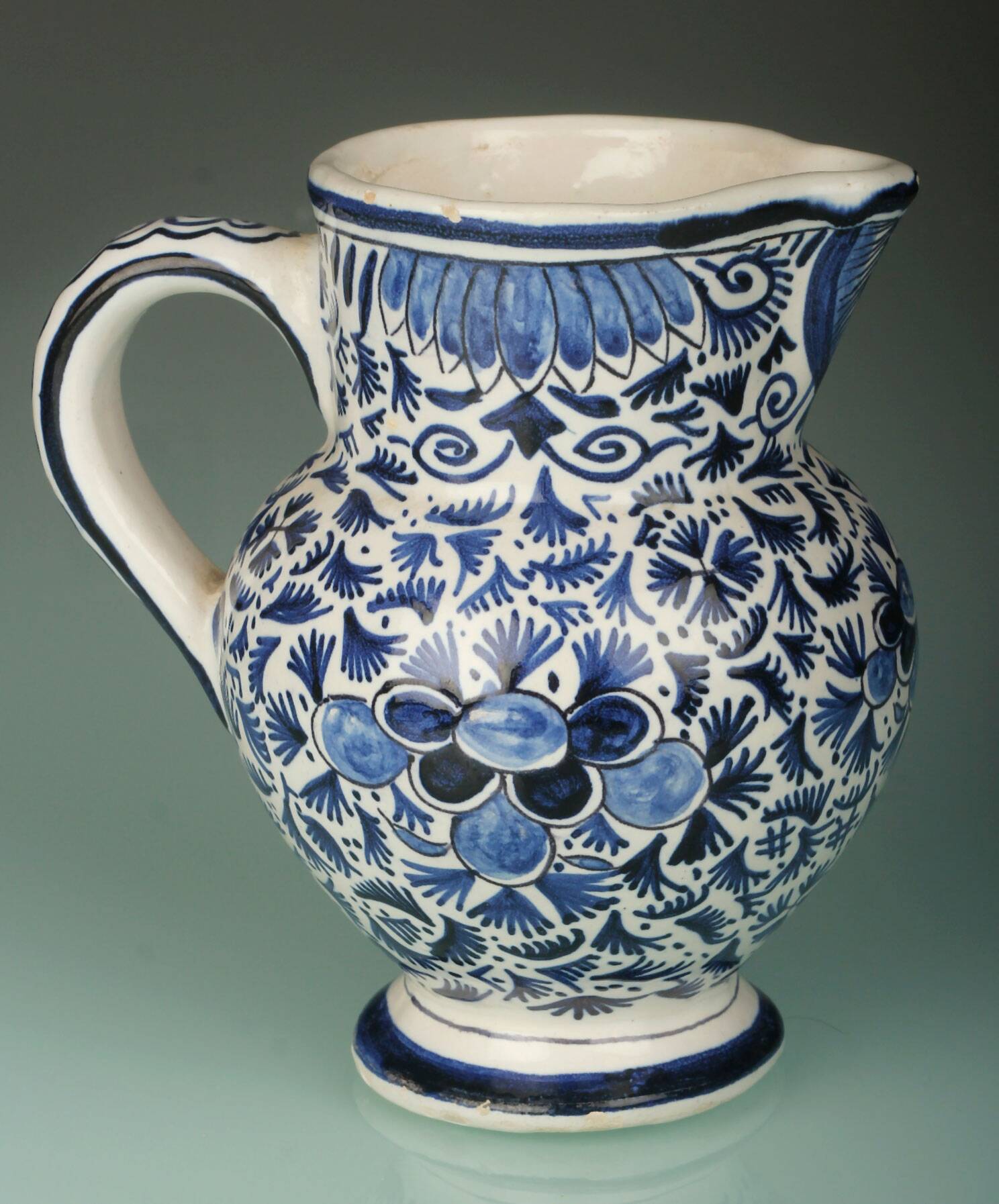 Petit pichet faîence 18e Siècle Delft, Pieter Adriaen Pynacker
