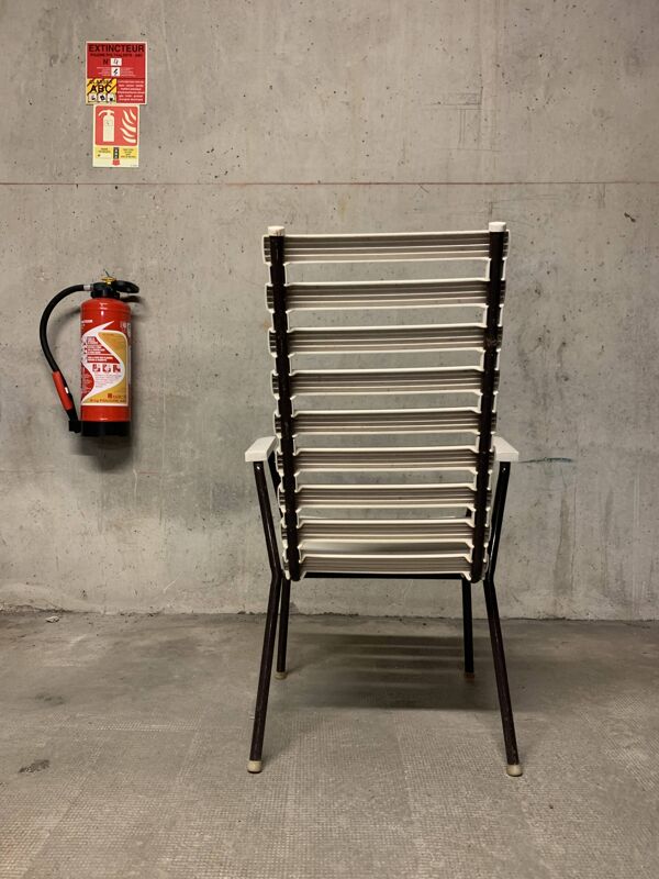 Chaises Salon de Jardin Vintage Design Rétro Fauteuil 70’s