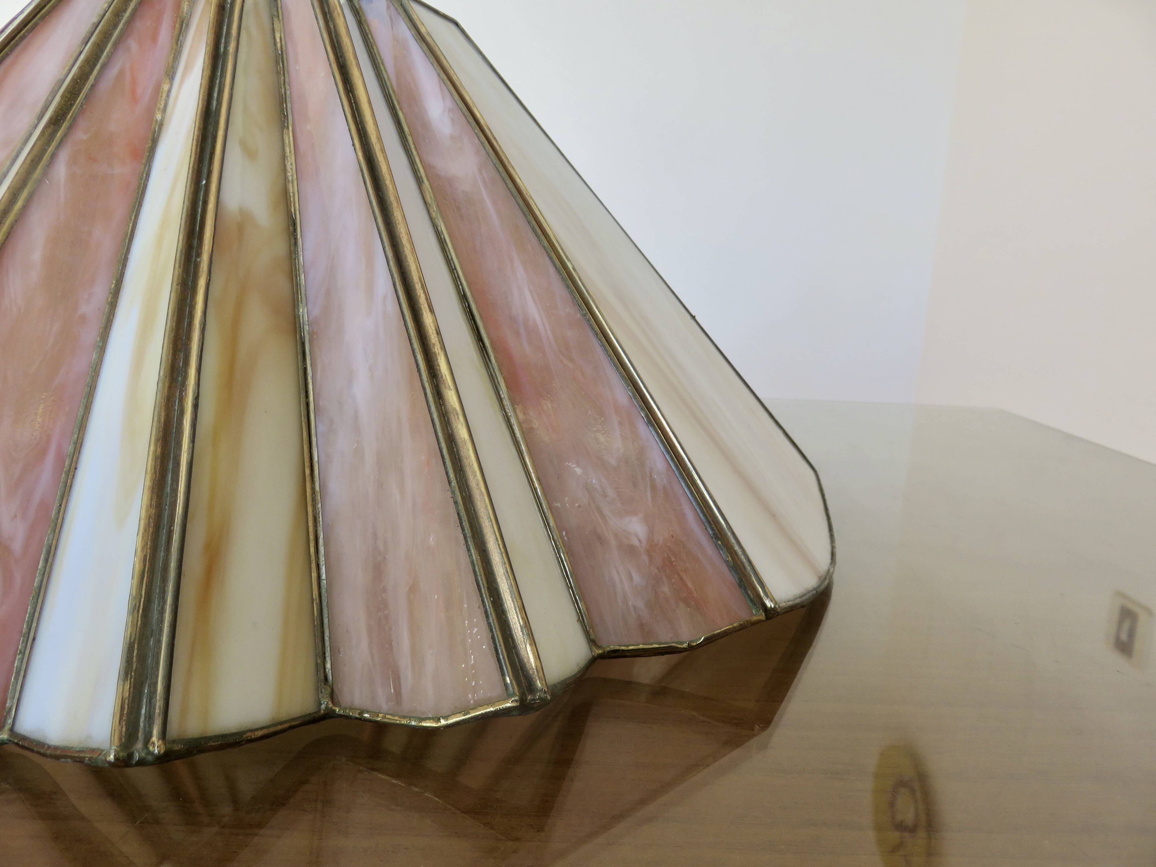 Suspension in glass paste and brass, 1970s