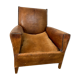 Leather club chair