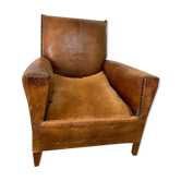 Leather club chair
