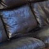 Vintage Scandinavian sofa in black leather