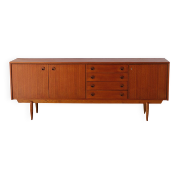 Vintage Scandinavian teak sideboard (220 cm)